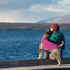 RC Pet Products Baseline Fleece Dog Coat, Everyday Base Layer, Size 18, Mulberry/Dark Teal