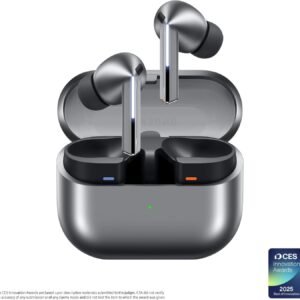 Samsung Galaxy Buds 3 Pro AI True Wireless Bluetooth Earbuds, Noise Cancelling, Sound Optimization, Redesigned Comfort Fit, Silver [US Version, Amazon Exclusive, 2Yr Warranty]