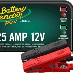 Battery Tender Plus 12V 1.25 AMP Car & Motorcycle Battery Charger and Maintainer, Float Charge for Automotive, and ATVs - Smarter Than a Trickle Charger