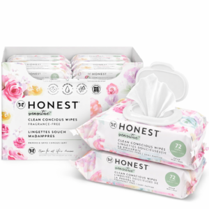 The Honest Company Hypoallergenic Multi-Use Baby Wipes for Sensitive Skin, Rose Blossom, 576 Count
